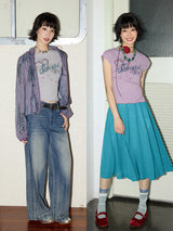 イレギュラリーパッチードショートスリーブTシャツ