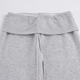 エルヴァ フォールドオーバー フレア パンツ
