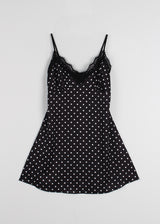SATIN DOT DRESS