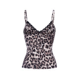 LEOPARD LACE SLEEVELESS_Brown