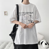 Nats lettering short-sleeved T-shirt (4 colors) H&L
