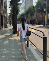 Lemin デニムショートパンツ