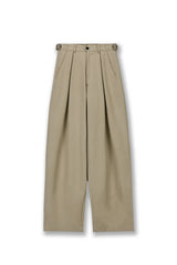 INVERTED PLEATS CHINO PANTS