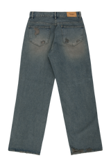 ダストウォッシングダメージデニムパンツ