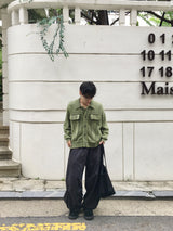 Ter Stripe Balloon Denim Pants 2C