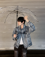 contemble snow denim jacket