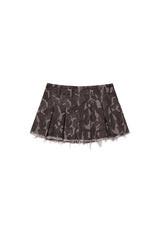 camo mini skirt (dark grey)