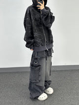 D-Ring Long Denim Pants