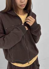 [MADE] Spanel Rivet Zip-up Hoodie