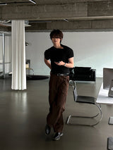 LMN Millet Curved Cargo Wide Pants (5 colors)