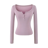 [1+1] Leonie Henley Slim T-Shirt