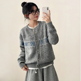 Herrie Ribbon Knit Cardigan