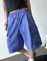 Color Pop Wide Fit Nylon Bermuda Shorts 4color