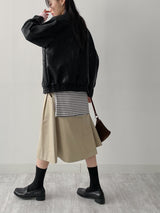 Verdi Flap Overfit Leather Blouson
