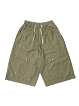 Sand Western Rivet Bermuda Pants 4C