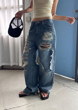 SUN DAMAGE WIDE PANTS (S-L)