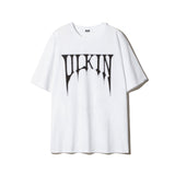 Smudging Skull Graphic T-shirt_White