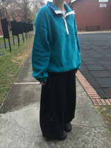 Double-sided fleece anorak