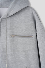Heaton hevy rivet hood zipup