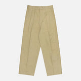 Low Adjust Cotton Two Tuck Slacks