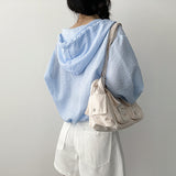 [Shirt-style Jumper☁️] Embossed Jumper Dodo Hooded Shirt String Outerwear (3 colors)