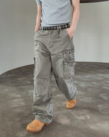 Berken Multi-Pocket Wide Cargo Pants