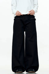 Adjustable Straight-Leg Cargo Pants