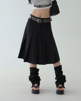 Meet pleats pleated midi skirt
