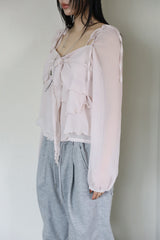 Sage chiffon blouse