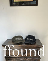 FFOUND2 WASHED VINTAGE BALL CAP / BLACK