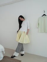 COMFY 3/4 SLEEVE T (WHITE)