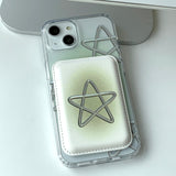 Green - スプリングスター Magsafe フォーンケース カードポケット セット