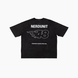 "FIRE48 BW" ウォッシュドTシャツ | ブラック