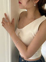 Silver bell earring (silver)