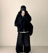 Ronff Embroidery Fleece To Way Hooded Zip-Up