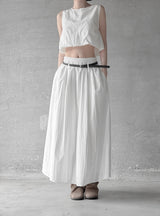 Cloud Nylon Crop Blouse