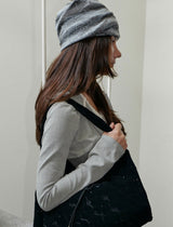 Knit Hat&Neck Warmer_Grey