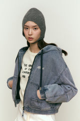 DENIM QUILTING JACKET [BLUE]