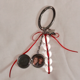 [MADE]CIRCLE PHOTO KEYRING- RED