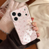 フラワー ドット パターン ソフト iPhone ケース