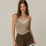 LACE WAVE SLEEVELESS / BEIGE