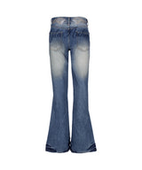 CRYSTAL WING BOOTSCUT DENIM PANTS_BL