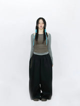 TWIN LAYERED LONG SLEEVE (BROWN)