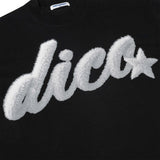 Dico フラッフィープリントTシャツ ブラック