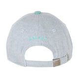 Denim Embroidery Ball Cap - Mint