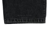 24FW DAMAGE STITCH WASHING DENIM PANTS BLACK