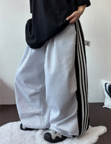 トラックスリーライン🤍🖤🤍 スナップパラシュートバルーンロングパンツ 🤍🖤🤍2カラー