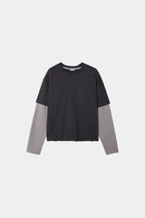 Slab Cropped Layered Longsleeve