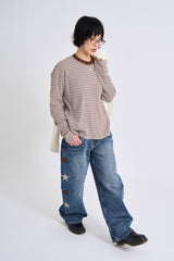 Lenny waffle crop long sleeve