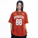 88 フットボール半袖Tシャツ - RED
